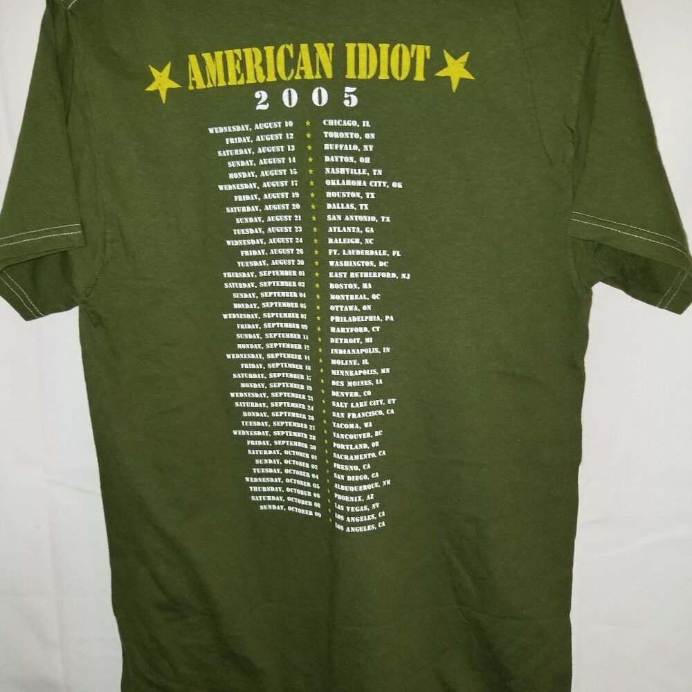 - Vintage Green Day- T-shirt Genuine 2005 American Idiot Tour Mens sm… - Picture 4 of 4